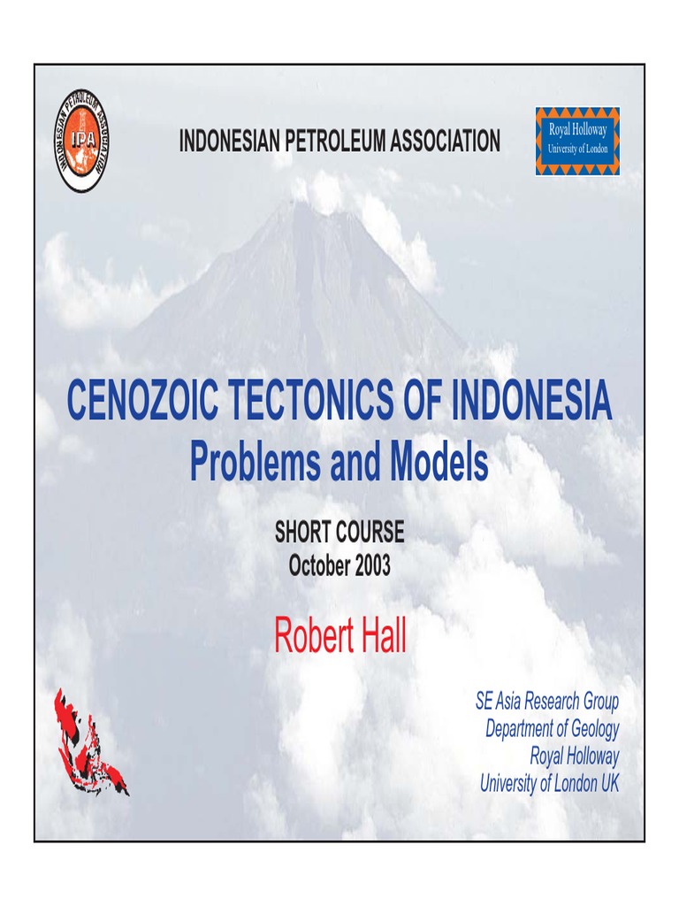 Cenozoic Tectonics Of Indonesia Overview Pdf Plate Tectonics Geology