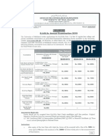 BA BSc Admission Notification 2019