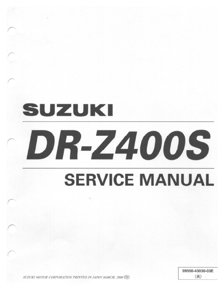 1 General Info DRZ400S | PDF