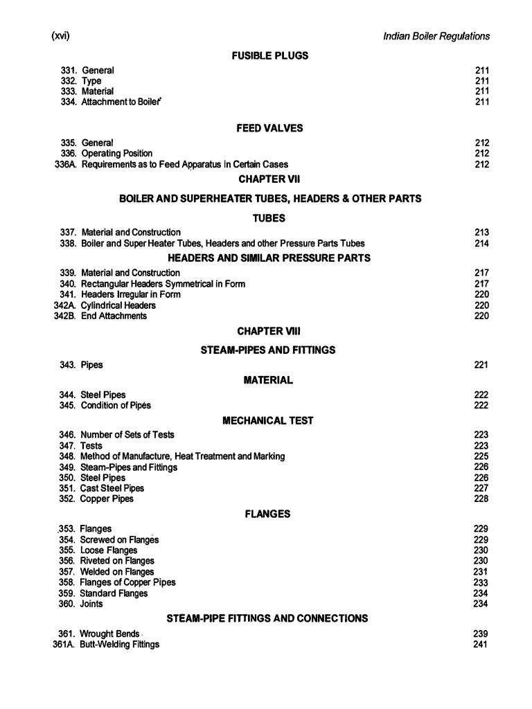 Fusible Plugs Indian Boiler Regulations PDF Pipe (Fluid Conveyance) Boiler