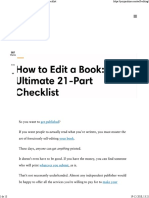 How To Edit A Book - The Ultimate Free 21-Part Checklist