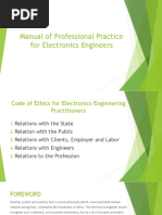 Manual of Practice For PECE