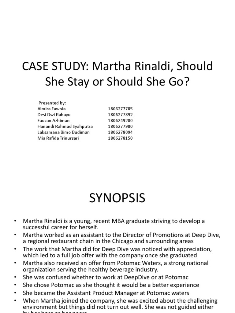 Martha rinaldi case analysis essay 04 image