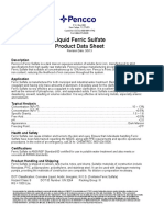 Liquid Ferric Sulfate Product Data Sheet: Description