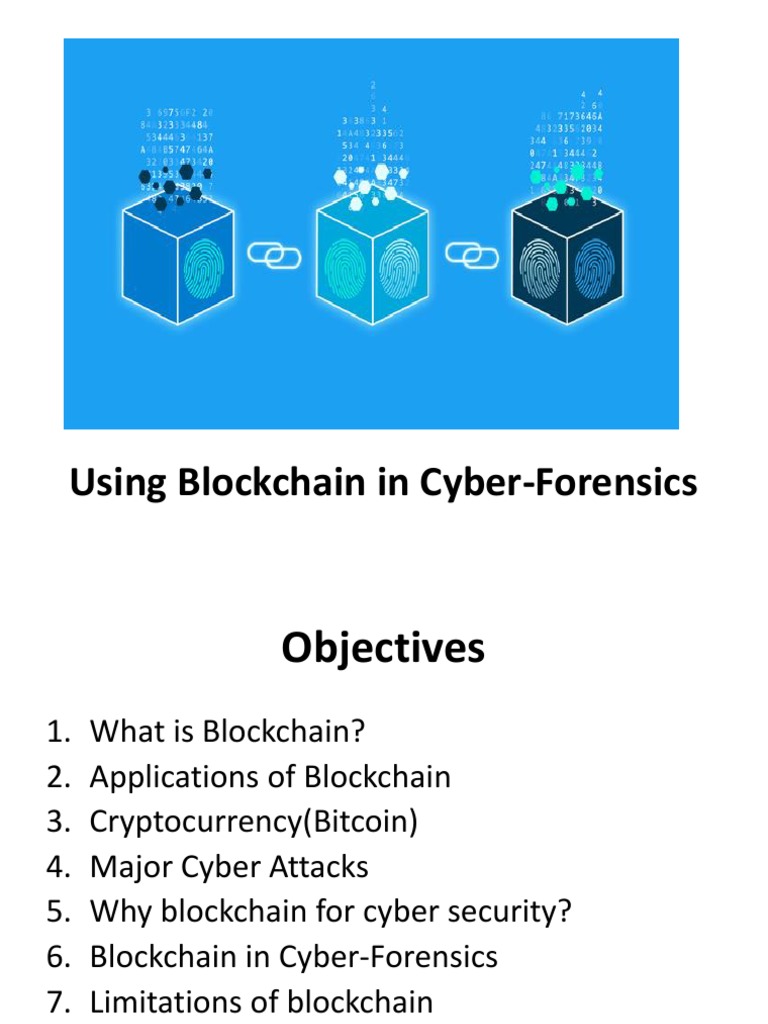 Blockchain in Cyber-Forensics Applications | PDF | Public Key ...