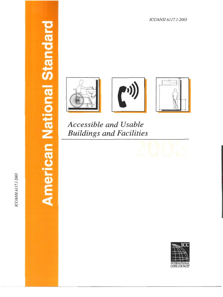 Accessible and usable buildings and facilities icc ansi a117 1 2003