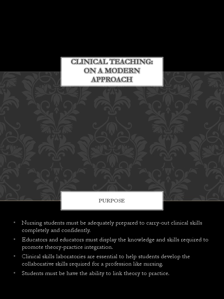 Modern Clinical Teaching Strategies | PDF | Nursing | Learning