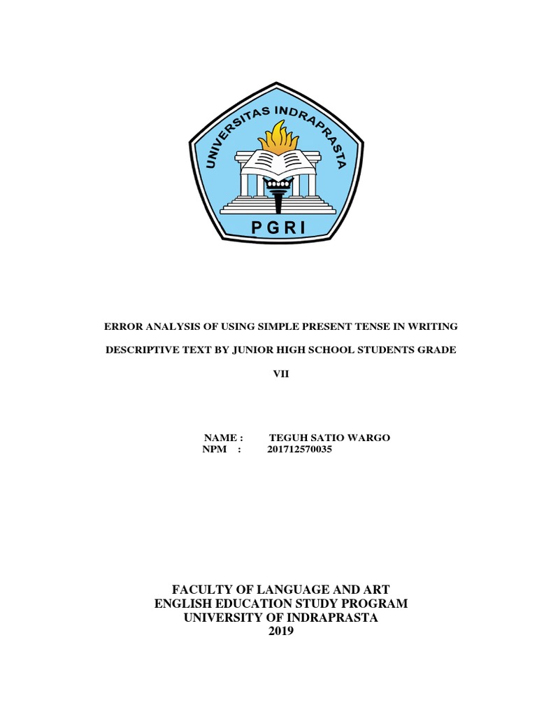 Error Analysis of Simple Present Tense | PDF | Second Language ...