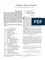 Symmetric Subspace Motion Generators: Yuanqing Wu, Member, IEEE, and Marco Carricato, Member, IEEE