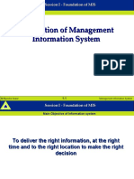 Session 1 - Foundation of Information System in Business