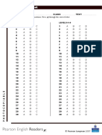 Answer Sheet: © Pearson Longman 2007