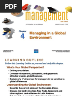 Managing in A Global Environment: Stephen P. Robbins Mary Coulter