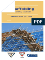 Scaffold Safety Guide STOP! Before you climb