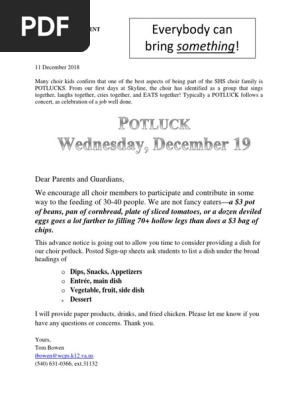 Potluck