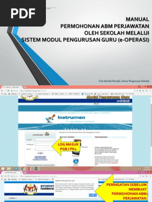 Manual Permohonan Abm Perjawatan Pdf