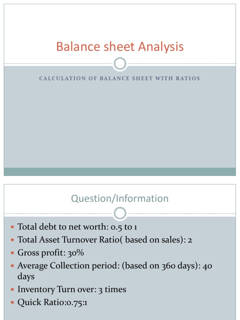 Balance Sheet Analysis PDF Balance Sheet Equity (Finance)