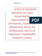 Simulacros de Exámenes Docente, Con 742 Casos Pedagógicos PDF