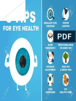 85714674 8 Consejos Para La Infografía de Salud Visual Cómo a Los Ojos Del Cuidado de La Salud Carácter de Globo Ocu