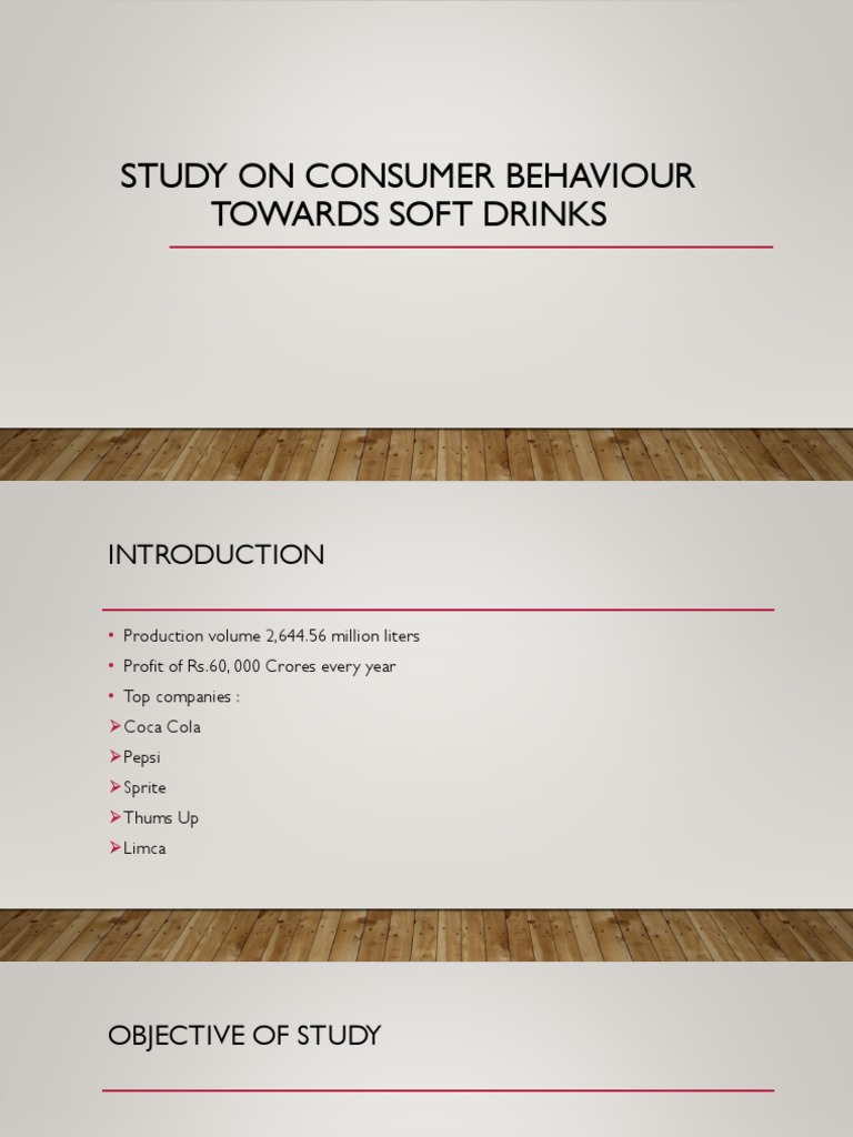 Soft Drinks Analysis PDF