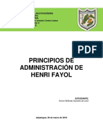 Catorce Son Los Principios de Administración de Henri Fayol