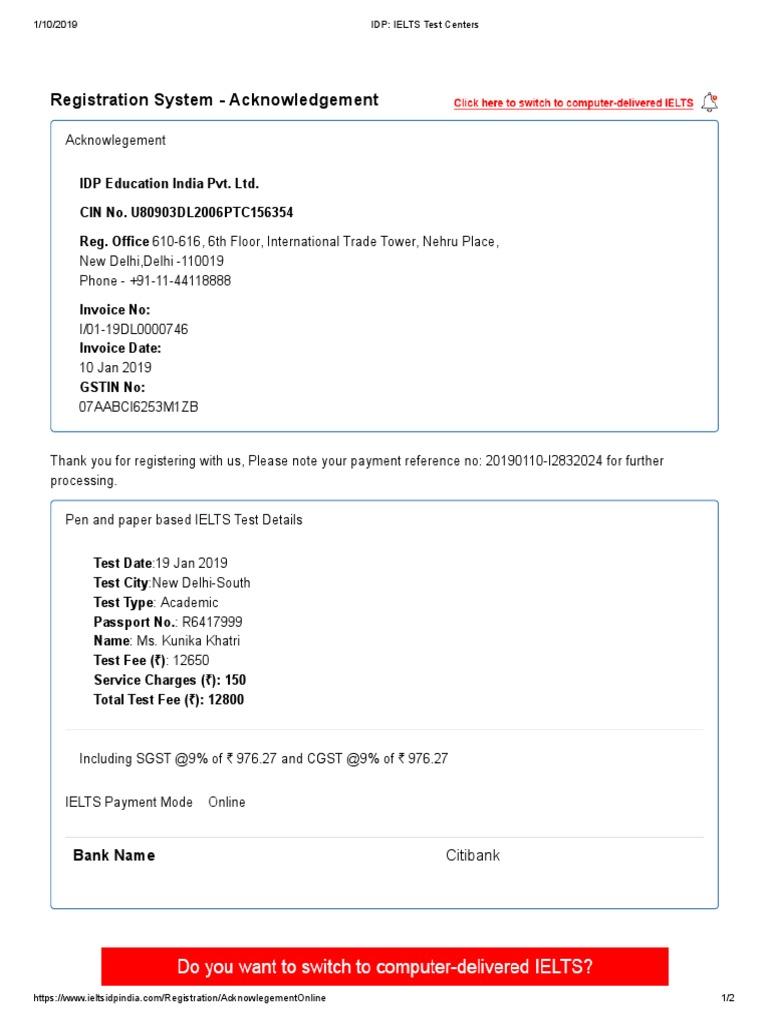 Idp - Ielts Test Centers | PDF | Business