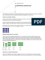 'Arrays, Multiplication and Division' Printed From: Show Menu