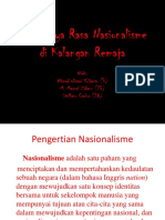 Rendahnya Rasa Nasionalisme Di Kalangan