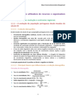 Evolução demográfica e problemas sociodemográficos em Portugal