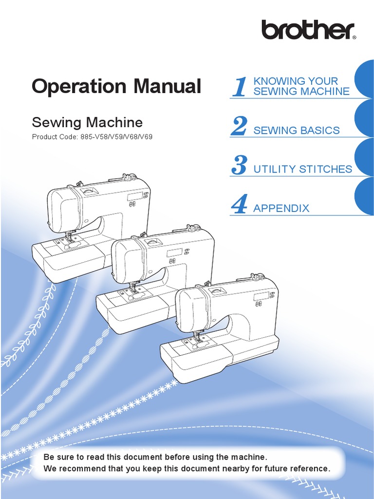 Brothers Sewing Machine Manual.pdf Sewing Machine Sewing Free 30