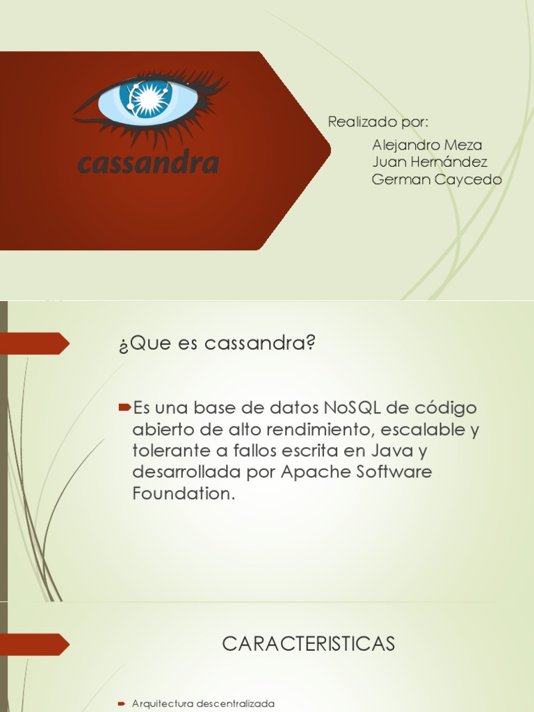 Cassandra | PDF | No Sql | Base de datos relacional