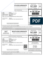 Boleta declaración impuestos Guatemala