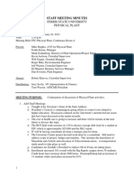 Minutes of Staff Meeting Sample PDF