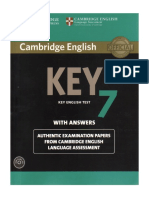 161 - Cambridge English Key 7 Test With Answers - 2014 - 150p