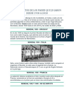 CAMPEONATOS DE LOS PAISES QUE JUGARON DESDE 1930 A 2018.docx