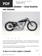 Chopper x Bobber - Uma História Em Comum - Blog Machine Cult