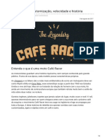 Café Racer Customização Velocidade e História