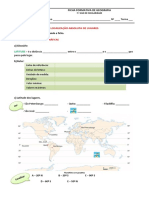 Coordenadas geográficas lugares