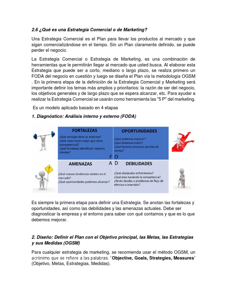 Estrategia Comercial y Metodología OGSM | PDF | Marketing | Producto ...