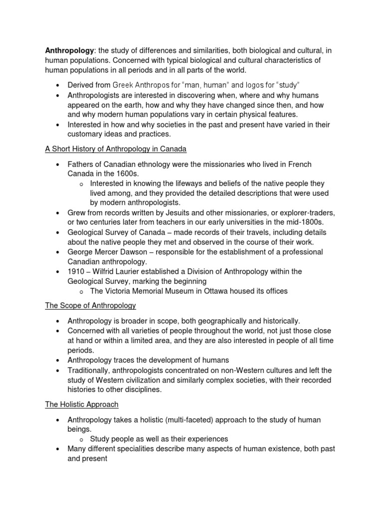 Chapter 1 | PDF | Anthropology | Cultural Anthropology