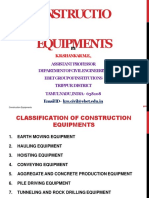 Construction Equipments Classification and Factors