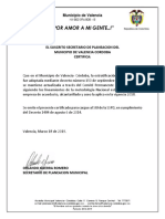 Certificacion de Comite de Estratificacion2018