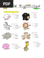 Animals Chart | PDF