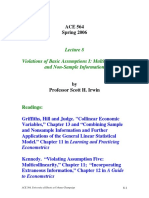 Multi Col Linearity For Objective Questions DSE Idsi /jnu