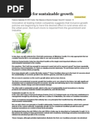 Gandhigiri for Sustainable Growth