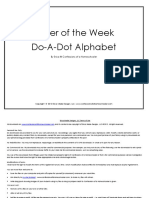 Letter of The Week Do-A-Dot Alphabet
