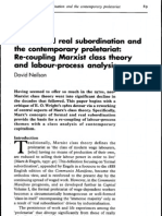 Formal and Real Subordination and The Contemporary Proletariat