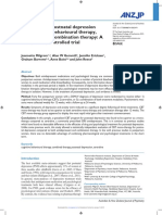 Treatment of Postnatal Depression With Cognitive Behavioural Therapy, Sertraline and Combination Therapy: A Randomised Controlled Trial