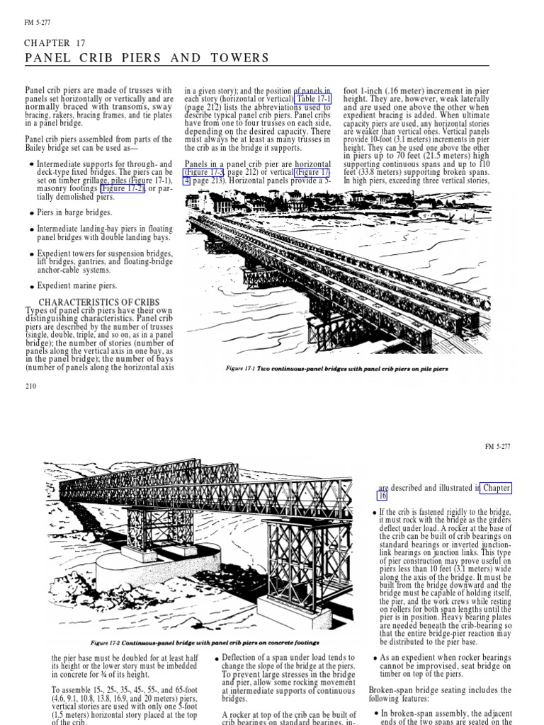 Bailey Bridge Chapt 17 PDF Truss Framing (Construction)
