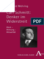 Reinhard Mehring - Carl Schmitt - Denker Im Widerstreit Werk - Wirkung - Aktualität (2017, Verlag Karl Alber) PDF