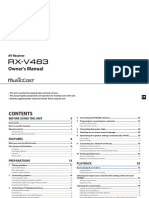 RV-V483 YAMAHA Receiver PDF
